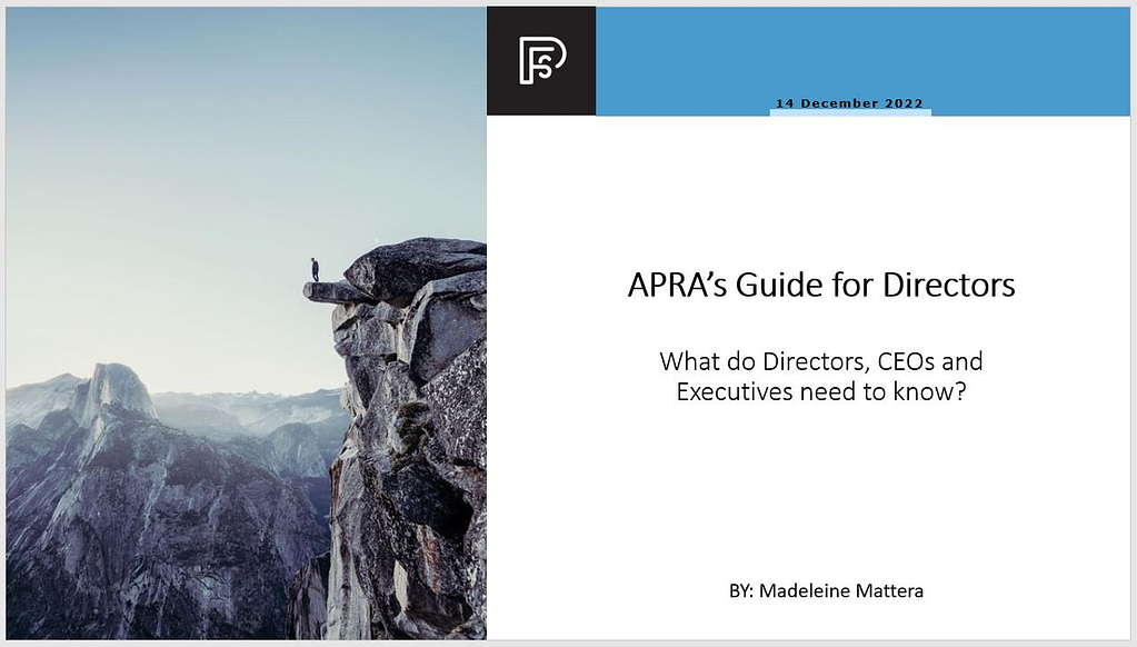 Apra's guide for directors